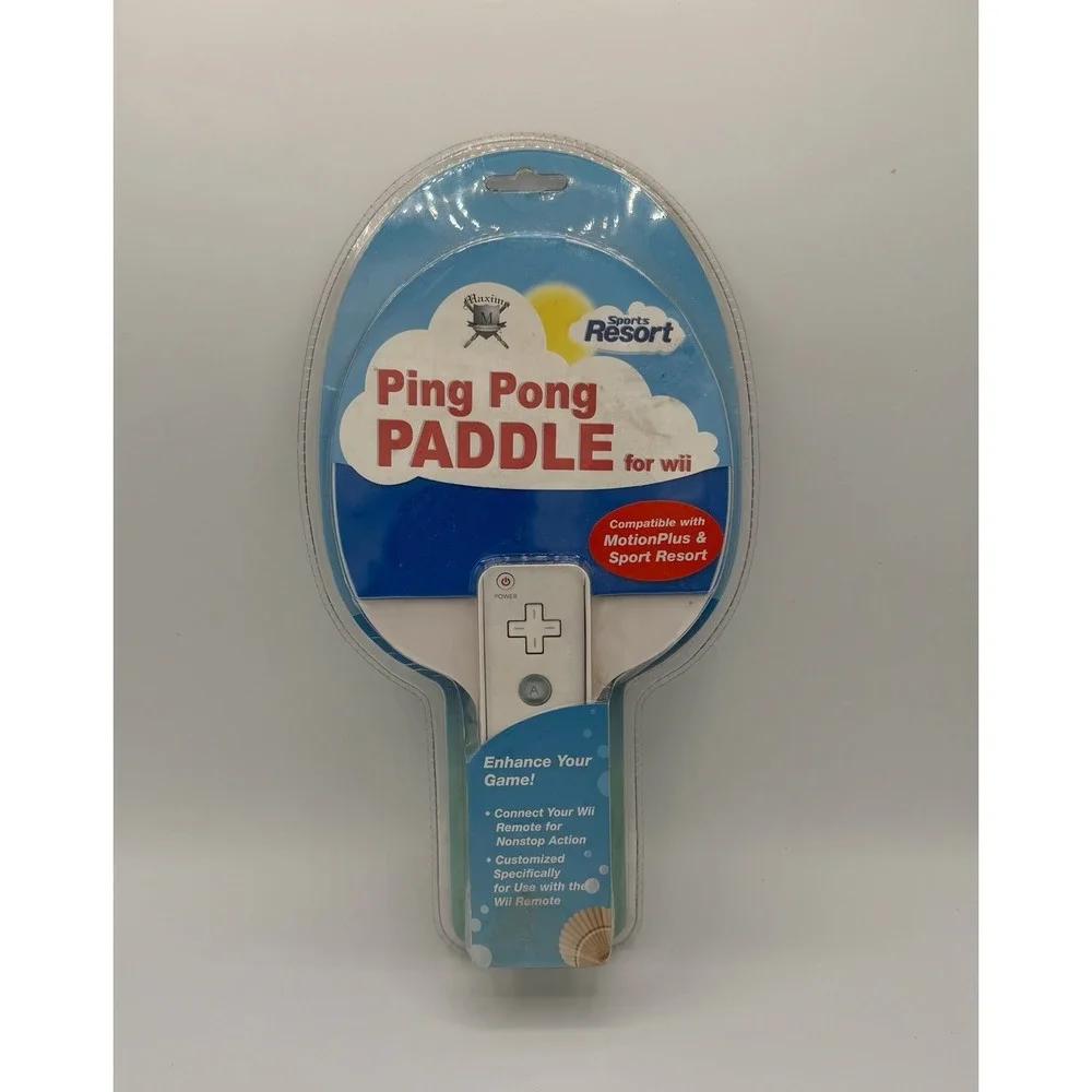 Wii Sports Resort Ping Pong Paddle Compatible With Motion Plus